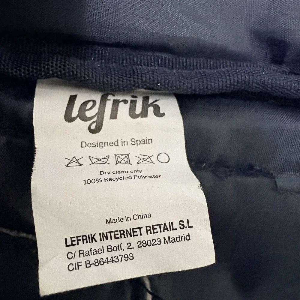 Lefrik Daily 15  Laptop Backpack Black RPET Recycled Travel Work School Bag